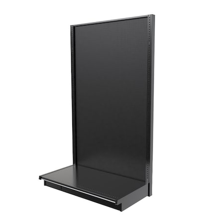 Lozier Gondola Wall Display Starter, Black 48W 84H 25D P485S-ST